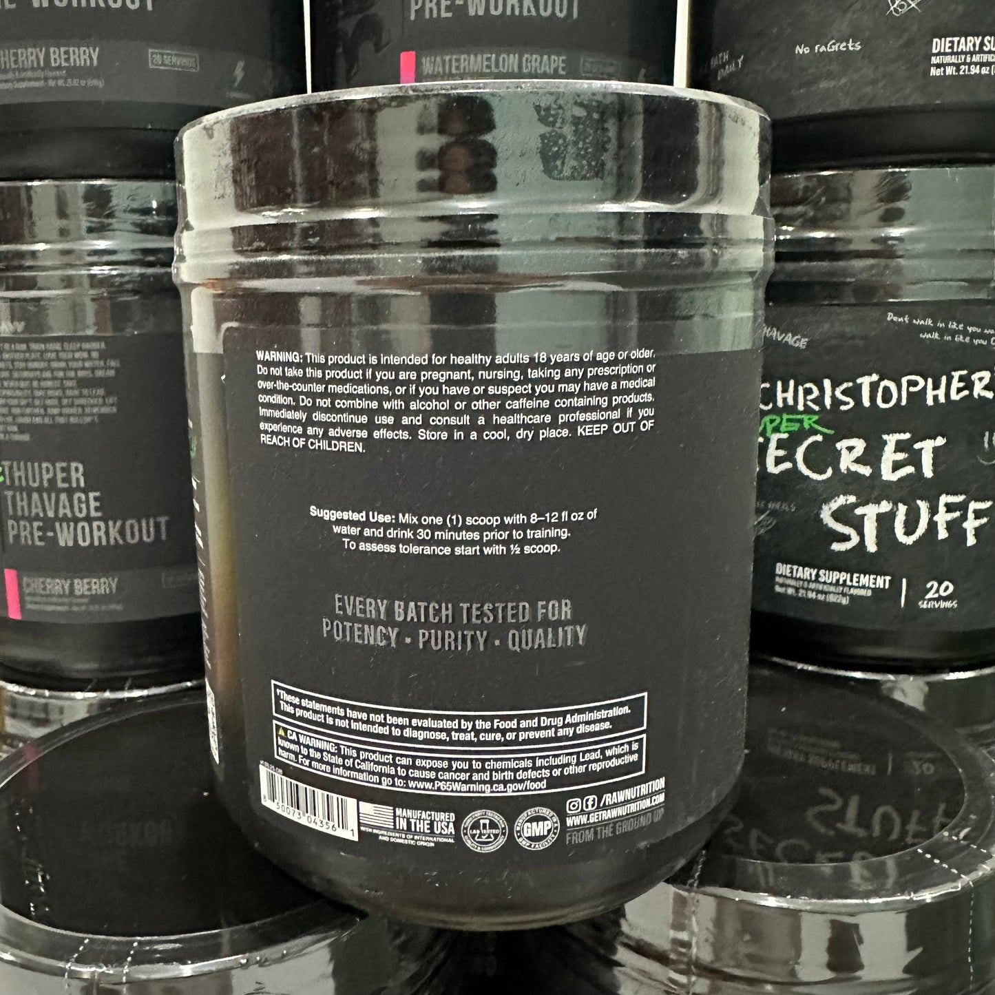 CBUM Thuper Thavage Pre-workout 622g