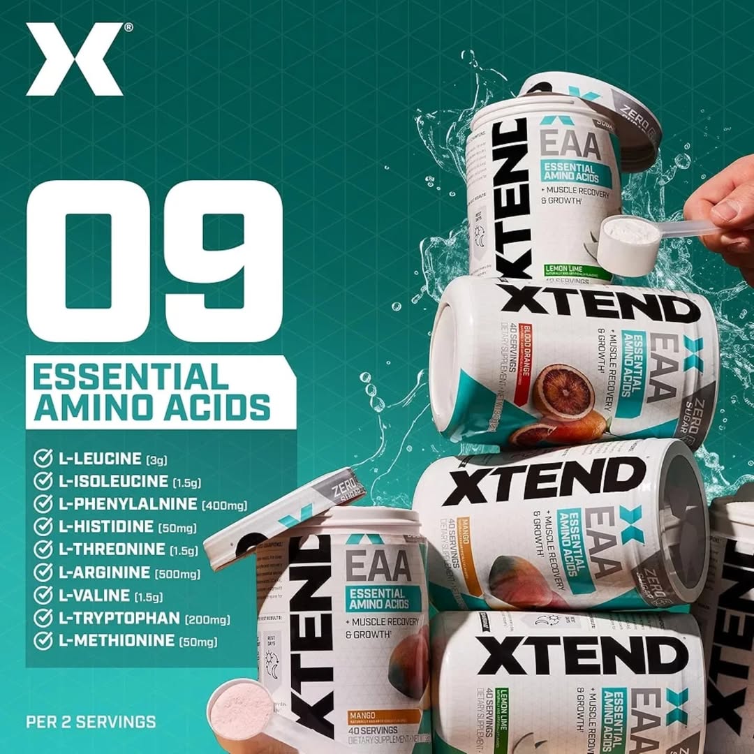 XTEND EAA Essential Amino Acids 40 servings 0 Sugar