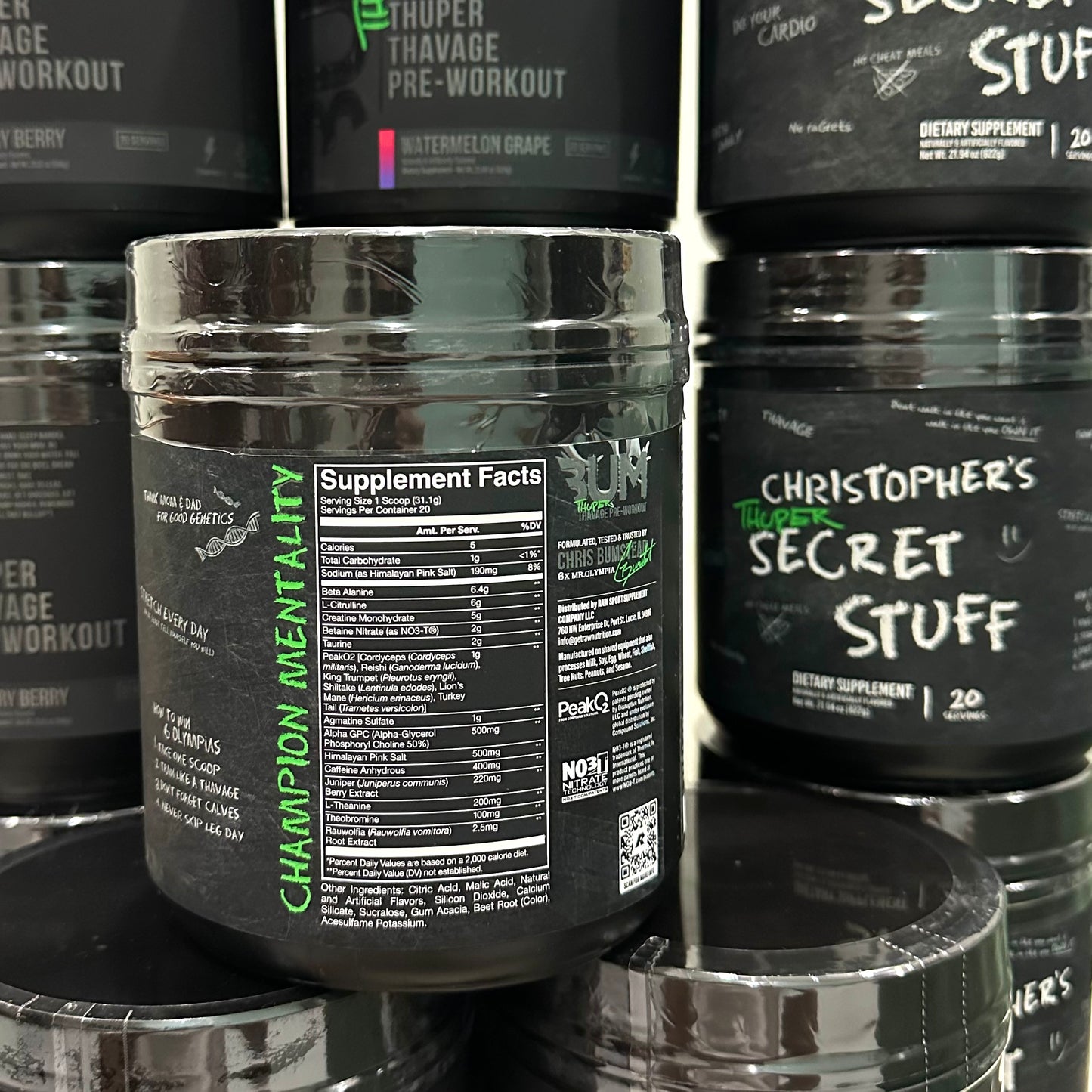 CBUM Thuper Thavage Pre-workout 622g