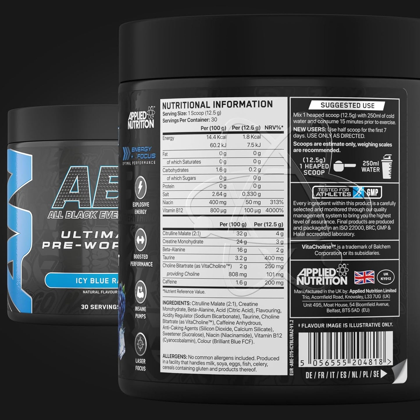 ABE All Black Everything pre-workout 375 gram