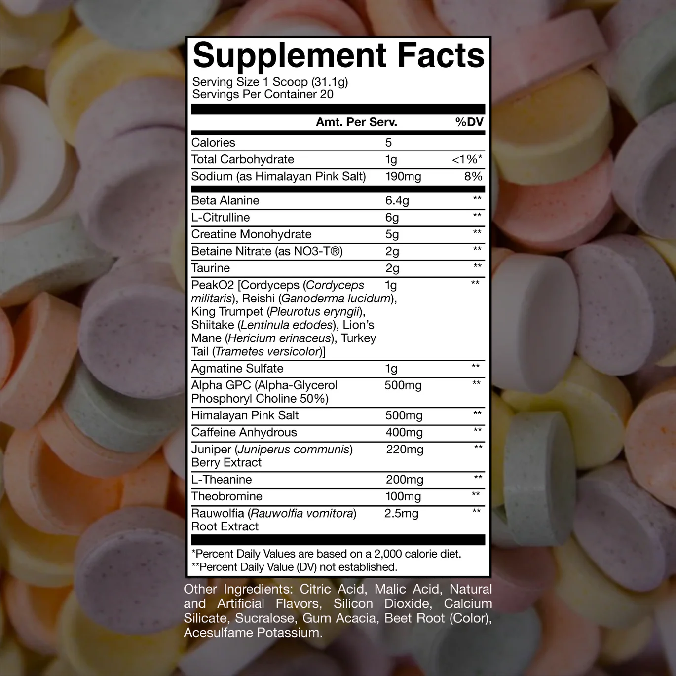 CBUM Thuper Thavage Pre-workout 622g