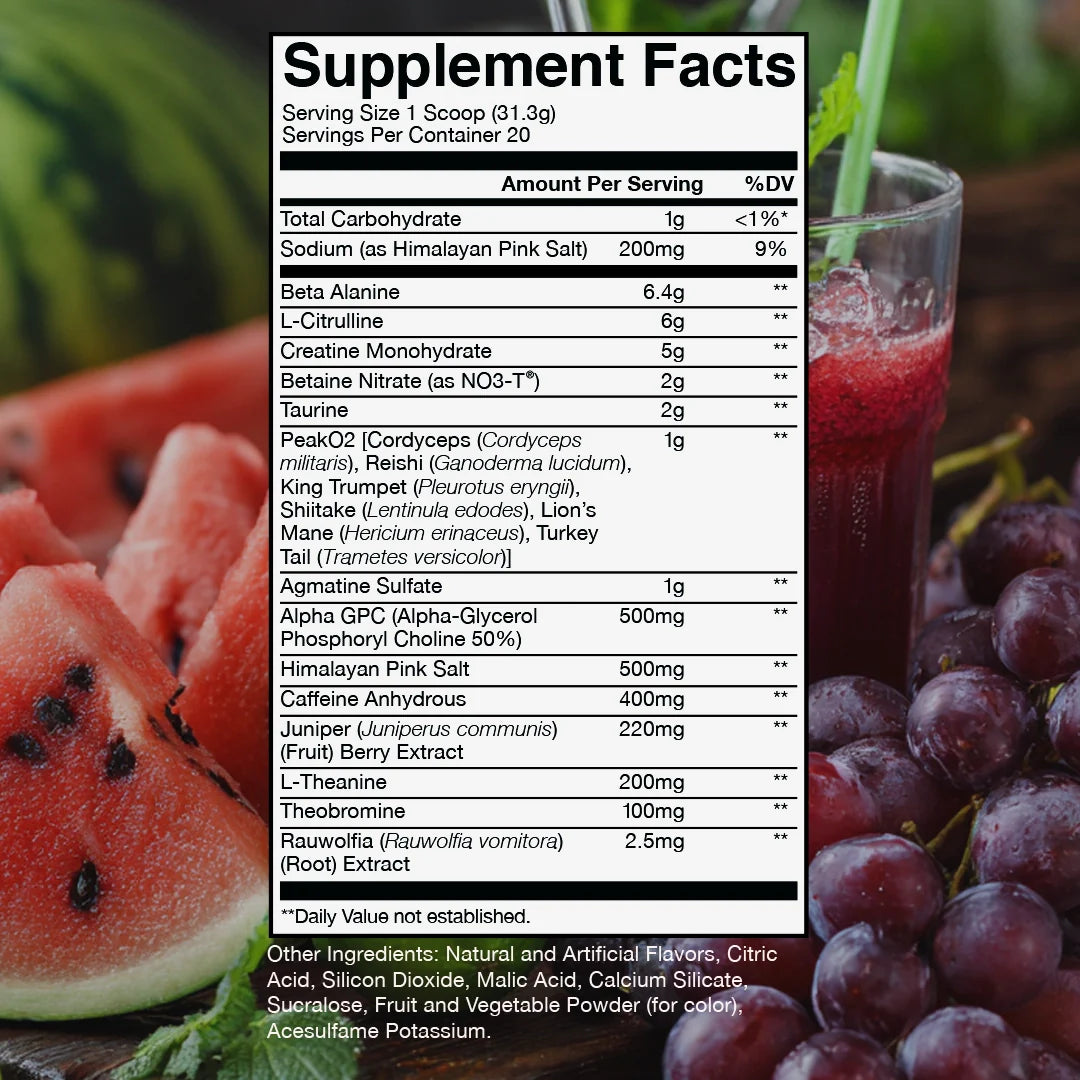 CBUM Thuper Thavage Pre-workout 622g