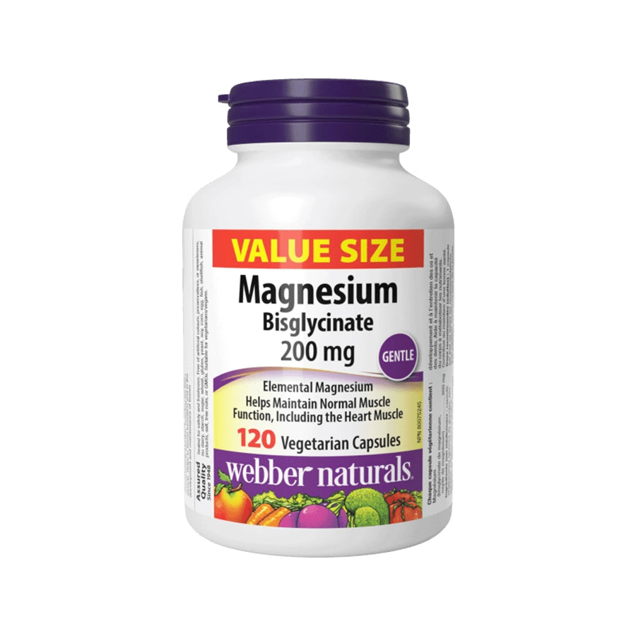 Webber Naturals Magnesium Bisglycinate 200mg