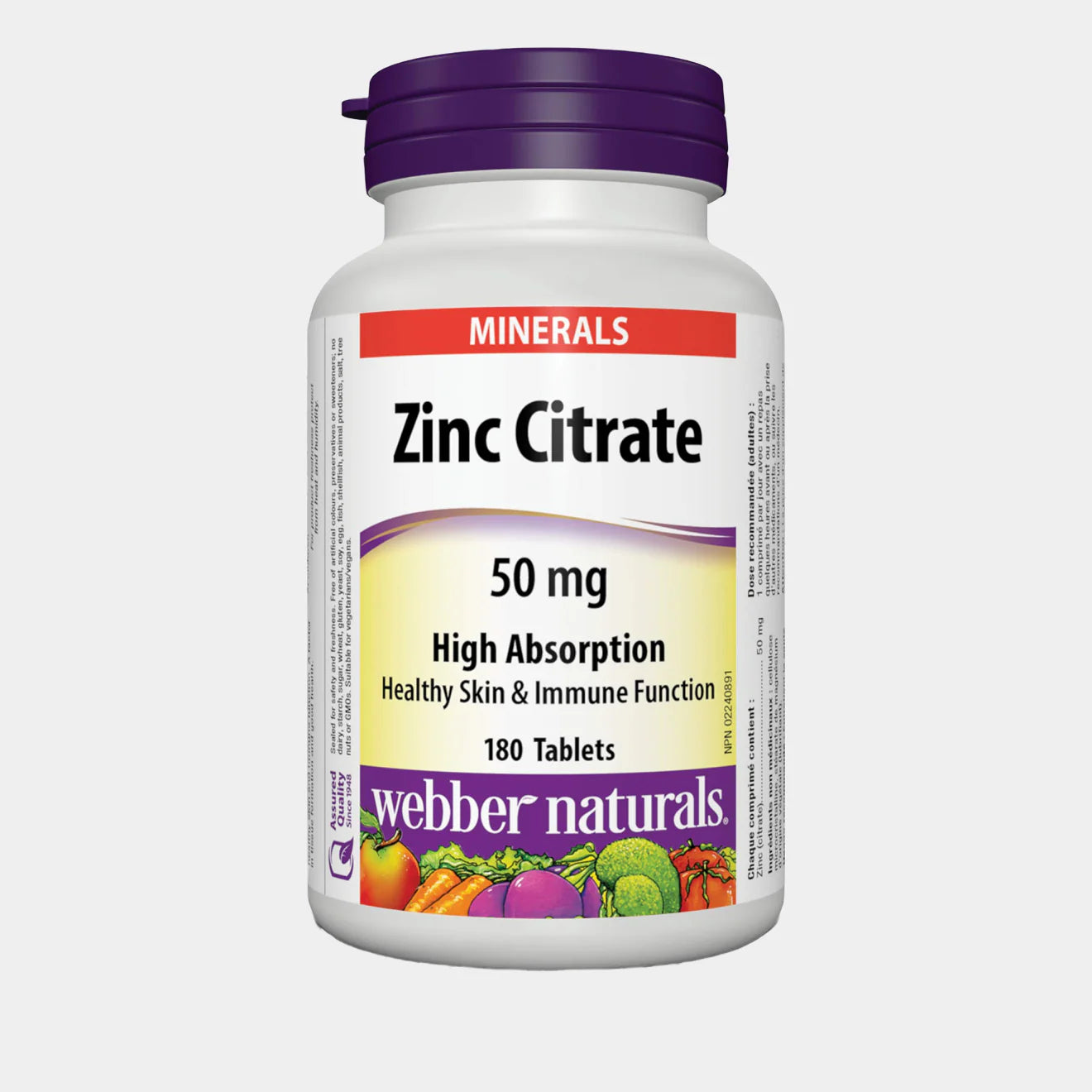Webber Naturals Zinc Citrate 50mg