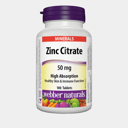 Webber Naturals Zinc Citrate 50mg
