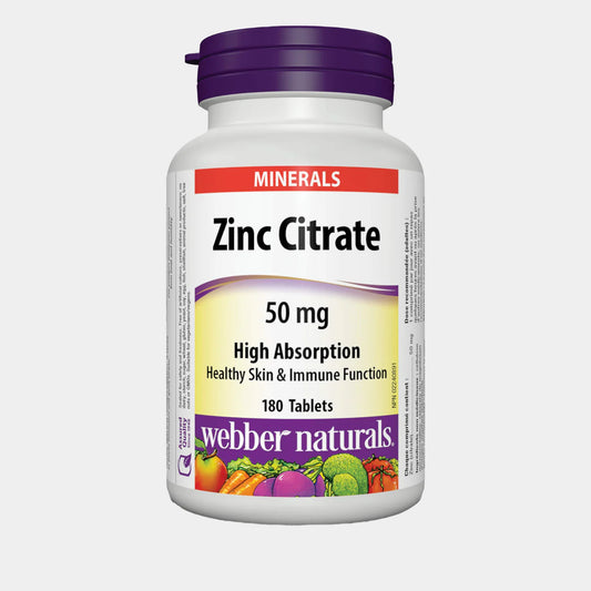 Webber Naturals Zinc Citrate 50mg